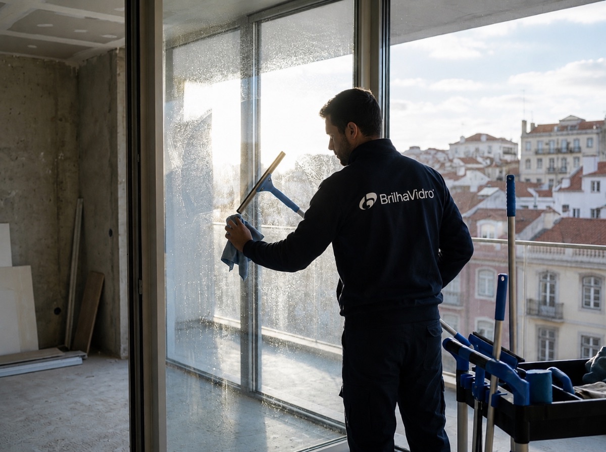 Limpeza de Vidros Pós-Obra pela BrilhaVidro em Lisboa e Setúbal